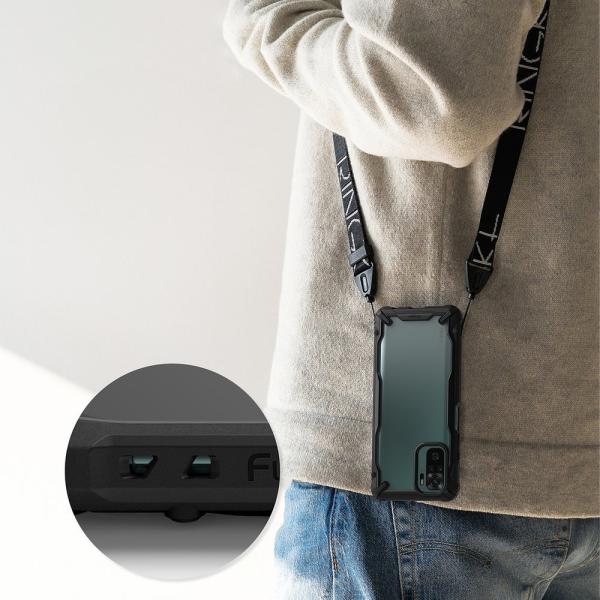 Ringke Fusion X Robuste Schutzhülle für Xiaomi Redmi Note 10/Note 10S schwarz